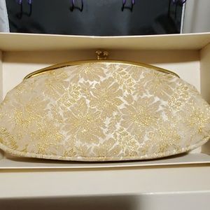 Vintage Avon Evening Lights Gold Sequined Clutch